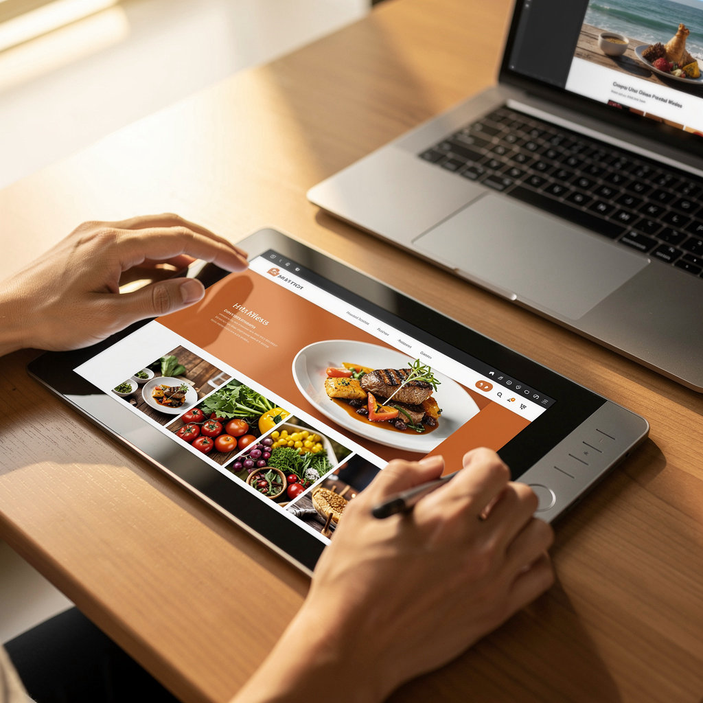 Chelsea M Thouvenot San Diego web design project for a San Diego restaurant featuring modern online ordering interface