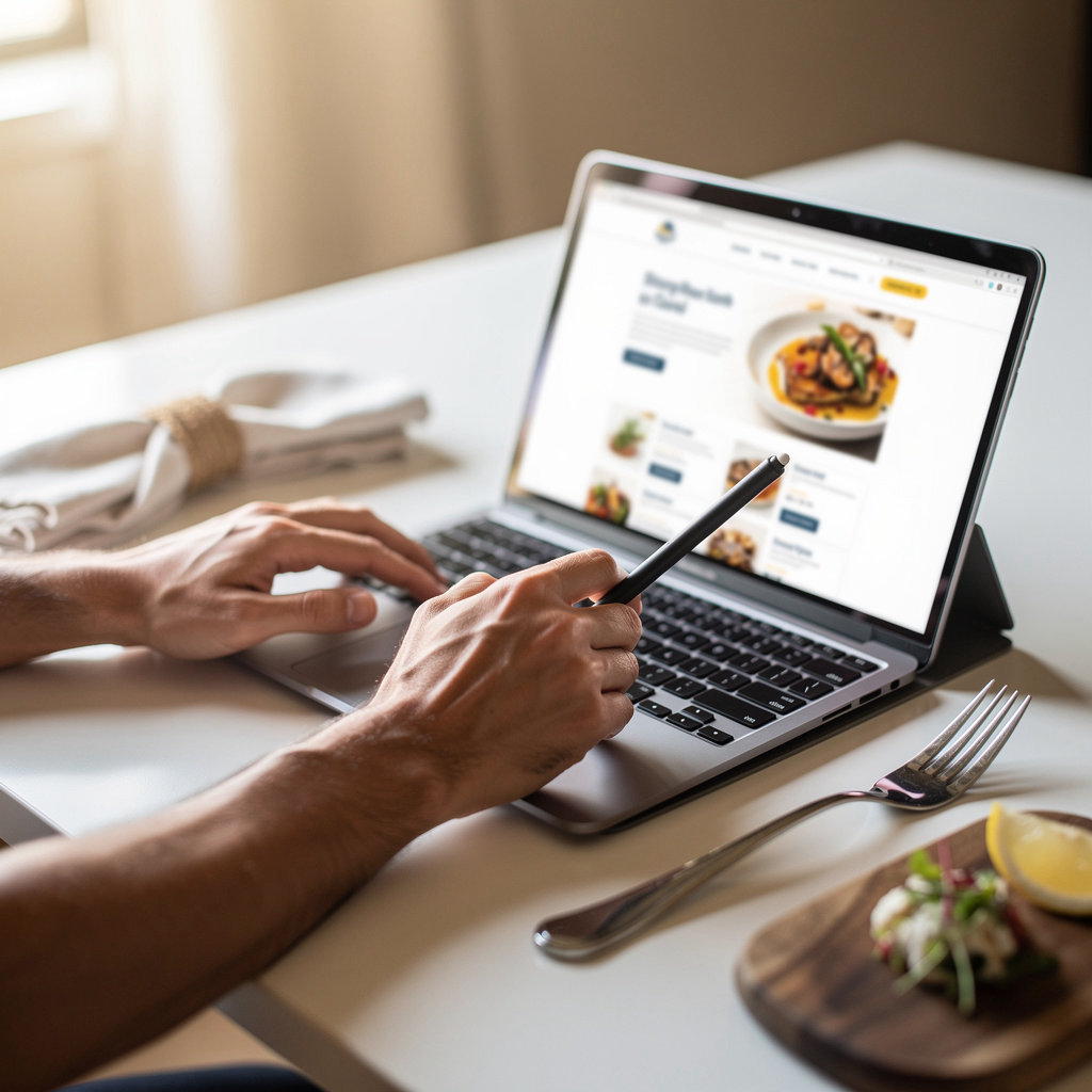 Chelsea M Thouvenot San Diego custom web design for a modern San Diego restaurant website