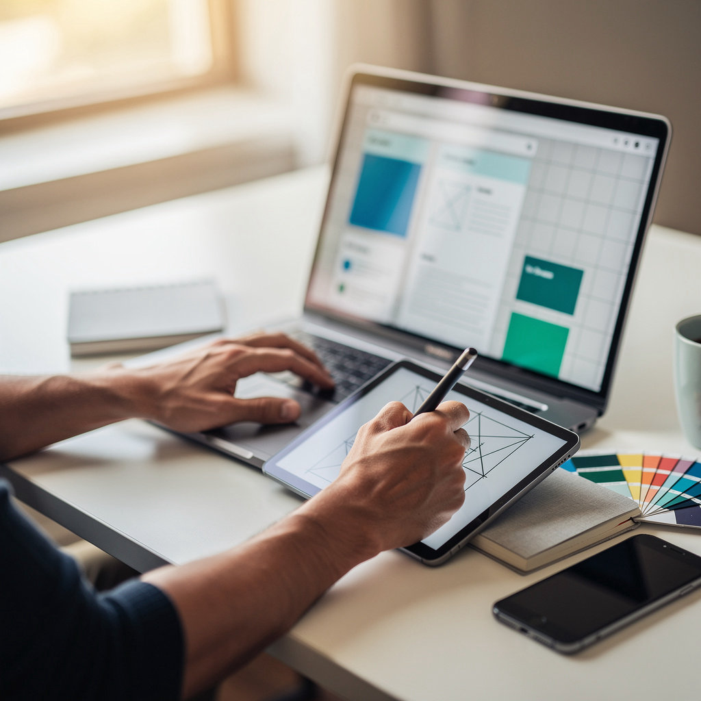 Chelsea M Thouvenot San Diego professional web design team collaborating on a project in San Diego, California